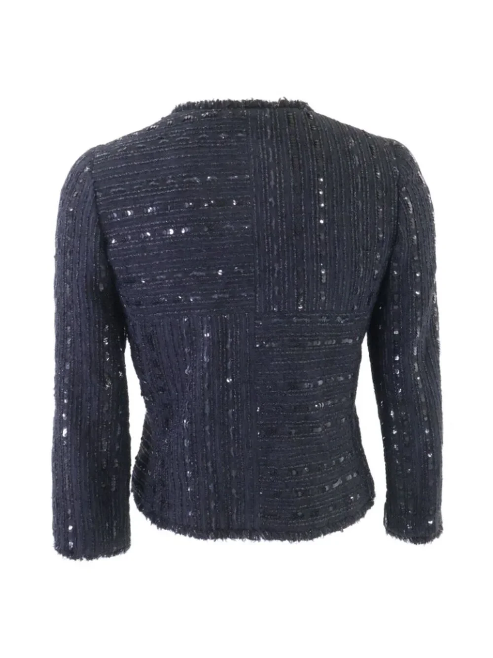 Chanel Sequin Collarless Jacket 34